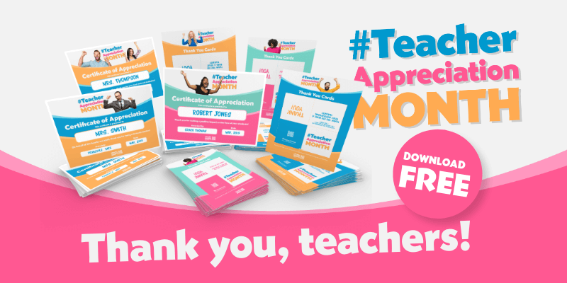 Teacher Appreciation Month Freebies